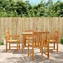 Vidaxl Garden Chairs 4 Pcs 56x55.5x90 Cm Solid Wood Acacia