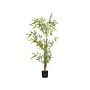 Artificial Potted Bamboo Plant Green And Black Synthetic Material 100 Cm