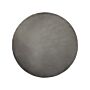 Rug Dark Grey Viscose Round 140 Cm Hand Tufted Low Pile