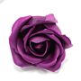 Craft Soap Flowers - Med Rose - Deep Violet - Pack Of 10