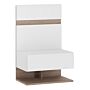 Chelsea Bedside Extension For Bed In White With Oak Trim