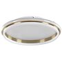 Ceiling Led Lamp Gold Metal 64 Cm Acrylic Opal Ring Shade Led Warm White Light Flush Lighting Beliani