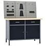 Vidaxl Workbench With Three Wall Panels