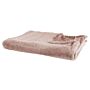 Blanket Pink Polyester Fabric 150 X 200 Cm Living Room Throw Fluffy Decoration