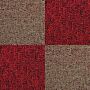 40 X Carpet Tiles 10m2 / Scarlet Red & Sand