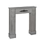 Fireplace Mantel Grey Paulownia 97 X 23 X 99 Cm Fireplace Surround Ornated Milled Classic