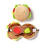 Fast Food Burger Relaxeazzz Plush Round Travel Pillow & Eye Mask Set