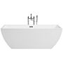 Freestanding Bath White Sanitary Acrylic Single Rectangular