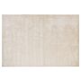 Area Rug Light Beige Viscose 140 X 200 Cm Tufted Low Pile