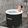 Outsunny Cold Plunge Tub, Portable Ice Bath Cold Water Therapy Tub With Thermo Lid, For Athletes Polar Recovery, Black