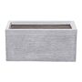 Plant Pot White Fibre Clay 50 X 23 X 24 Cm Rectangular Planter