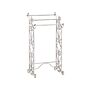 Towel Stand White Purposefully Distressed Old Looking Freestanding Rack Bathroom Vintage Classical