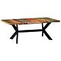 Vidaxl Dining Table 200x100x75 Cm Solid Reclaimed Wood