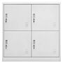 Vidaxl Locker Cabinets 2 Pcs Light Grey 90x45x92.5 Cm Steel