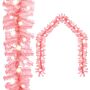 Vidaxl Christmas Garland With Led Lights 5 M Pink