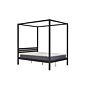 Mercia Four Poster Double Bed Black