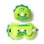 Dinosaur Relaxeazzz Plush Round Travel Pillow & Eye Mask Set