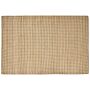 Area Rug Beige Jute 200 X 300 Cm Houndstooth Pattern Hand Woven