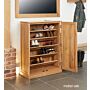 Mobel Oak Large Shoe Cupboard