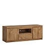 Fribo 2 Door 1 Drawer 136 Cm Wide Tv Cabinet In Oak