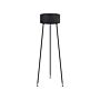 Plant Stand Black Iron 33 X 31 X 88 Cm Metal Flower Pot Tripod Legs Uv Resistant Modern Industrial Standing Planter