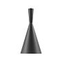 Hanging Light Pendant Lamp Black With Gold Shade Geometric Cone