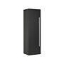 Bathroom Wall Cabinet Black Mdf 132 X 40 Cm With 4 Shelves Wall Mounted