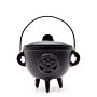 Extra Lrg Cast Iron Cauldron With Pentagon 15x15cm