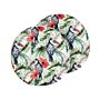 Set Of 2 Outdoor Cushions Multicolour Polyester 40 Cm Round Toucan Print Motif Pattern Scatter Pillow Garden Patio