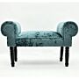 Velvet Luxury Blue Small Window Seat