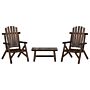 Vidaxl 3 Piece Garden Lounge Set Solid Wood Spruce