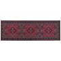 Runner Rug Red Polyester 80 X 240 Cm Hallway Kitchen Runner Long Carpet Anti-slip Backing