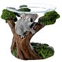 Koala In Tree Resin Oil And Wax Burner With Glass Dish