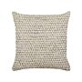 Decorative Cushion Beige Cotton 45 X 45 Cm Handmade