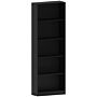 Cambridge 5 Tier Extra Large Bookcase, Black