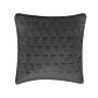 Decorative Cushion Grey Cotton Geometric Pattern 45 X 45 Cm Square Triangle