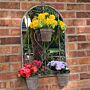 80cm Wall Mirror With Triple Planter