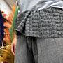 Yoga And Festival Pants - Thai Fisherman Mandala Mantra On Grey