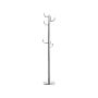 Coat Stand Silver Steel Freestanding Jacket Rack Glamour Industrial