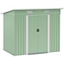 Outsunny 6.8 X 4.3ft Outdoor Garden Storage Shed, Tool Storage Box, Patio And Lawn, Light Green