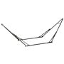 Outsunny Foldable Hammock Stand, Portable Hammock With Metal Frame, 2 In 1 Hammock Net Stand, Clothes Drying Rack, Load Capacity 120kg Black