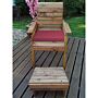 One Seater Lounger - Burgundy