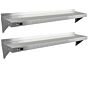 2 X Kukoo Stainless Steel Shelves 1500mm X 300mm