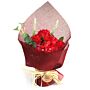 Standing Soap Flower Bouquet - Red