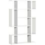 Homcom 5-tier Bookshelf, Modern Bookcase With 13 Open Shelves, Freestanding Decorative Storage Shelving For Home Office And Study, White