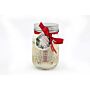 Christmas Traditional Home Candle Jar Gold & Cream