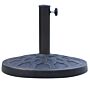 Outsunny 13kg Resin Umbrella Stand Holder, Garden Parasol Base For 38mm Or 48mm Outdoor Umbrella Poles, Bronze Tone