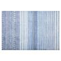 Rug Blue Viscose 140 X 200 Cm Striped Geometric Pattern Hand Woven