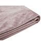 Bed Frame Cover Pink Velvet Fabric For Bed 160 X 200 Cm Removable Washable