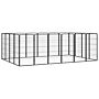 Vidaxl 20-panel Dog Playpen Black 50x100 Cm Powder-coated Steel